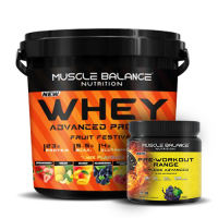 Muscle Balance Nutrition Whey Advanced 3150 Gr + Muscle Balance Pre-Workout 525 Gr